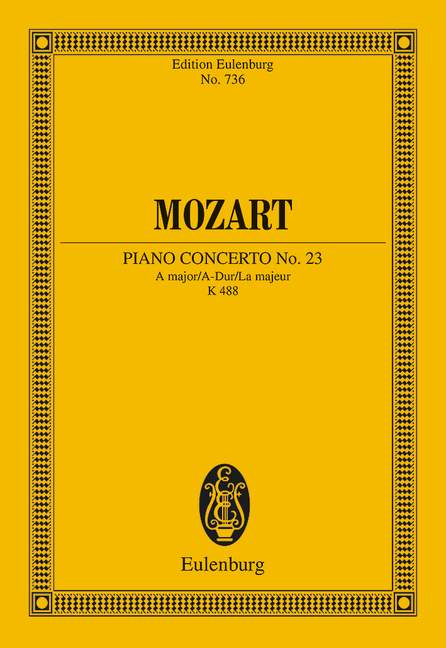 Mozart: Concerto No. 23 A major KV 488 (Study Score) published by Eulenburg